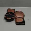 PRO Heritage Brown Leather MMA Gloves - Genuine Full-Grain Cow Leather (Small/Medium)