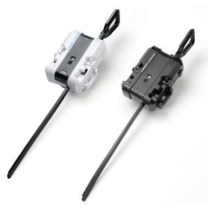 2 Pack X Launchers, Only Compatible with X Right-Spin Tops, Right Winer Launcher for 1-2 Players(Black+White)