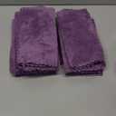 16 Pack Baby Washcloths - Luxury Coral Fleece - Extra Absorbent and Soft Wash Clothes for Newborns, Infants and Toddlers - Suitable for Sensitive Skin and New Born - Baby Shower - Plum, 10x10 Inch