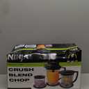 Ninja QB1004 Blender/Food Processor with 450-Watt Base, 48oz Pitcher, 16oz Chopper Bowl, and 40oz Processor Bowl for Shakes, Smoothies, and Meal Prep, Black