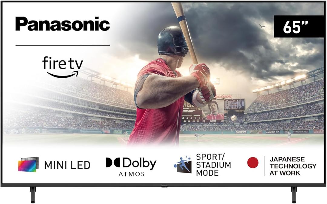 Panasonic W95 Series 65-inch Mini LED 4K Ultra HD Smart Fire TV, Sport Stadium Mode, ATSC3.0, Dolby Vision IQ, Dolby Atmos, HDR10+ Adaptive, Press and Ask Alexa, 144Hz, Wall-mountable - 65W95AP Panasonic W95 Series 65-inch Mini LED 4K Ultra HD Smart Fire TV, Sport Stadium Mode, ATSC3.0, Dolby Vision IQ, Dolby Atmos, HDR10+ Adaptive, Press and Ask Alexa, 144Hz, Wall-mountable - 65W95AP
