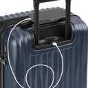 SwissGear 7272 Energie Hardside Expandable Luggage with Spinner Wheels, Navy, 3-Piece Set (19/24/27)