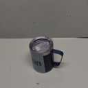 ALOUFEA 12oz Stainless Steel Insulated Coffee Mug with Handle, Double Wall Vacuum Travel Mug, Tumbler Cup with Sliding Lid, Navy