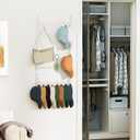 HapiRm Over Door Hat Rack - 3 Tier Wall Mounted Hat Organizer with 24 Hooks, Baseball Cap Organizer Storage Holds up to 24 Caps for Door, Bedroom, Closet