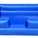 OZIS 10FT Ball Pit Inflatable Foam Pit with Built-in Blower, Portable Foam Party Pit for Indoor/Outdoor Activities Easy to Setup (Blue)
