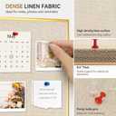 Whiteboard Bulletin Board Combo, 36"x24" Dry Erase Linen Cork Board