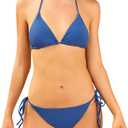 Women Two Piece Bikini Swimsuit Sexy Bathing Suits Halter Triangle Tops String Bikini Sets, L