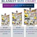 Softball Blanket Ligtweight Cozy Soft Print Flannel Soccer Baseball Throw Blankets for Kids Boys Girls Adults Gifts 50"X40"