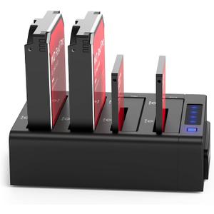 ORICO 4 Bay External Hard Drive Docking Station USB 3.0 to SATA I/II/III for 2.5''/3.5'' HDD SSD with Hard Drive Clone Function Slope Design Support UASP [4 x 20TB]-6648US3