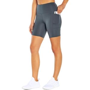 Bally Total Fitness Women's High Rise 7" Pocket Short (S, Turbulence)