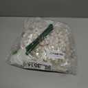 50pcs Glitter Poinsettia Christmas Ornaments, Artificial Flowers with Clips Stems for DIY Wreath Making, Holiday Home Party Decorations, Indoor Use (White)