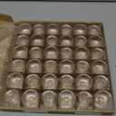 36 Pack Clear Glass Tealight Candle Holders, 1.8 Inch Wide x 1 Inch High, for 1.5" Tealights, Bulk for Wedding Centerpieces, Party, Dinner, Home Decor (Normal)