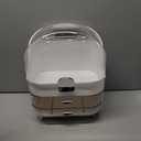 Makeup Organizer Countertop, Skincare Holder Bathroom Counter Organizer, Storage Box Cosmetic Display Cases, Teen Girl Gifts Make up Organizers for Vanity, Dresser (Sliver)