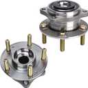Autoround 513266 Front/Rear Wheel Hub And Bearing Assembly Fit for Kia Sorento 11-15 / Rondo 14-17, Hyundai Santa Fe 07-20 / Veracruz 07-12, 5 Lugs Non-ABS, 2-Pack