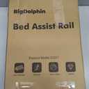 Bed Rails for Elderly Adults Safety - ASTM Approved Adjustable Bed Cane Supports 350LBS with Non-Slip Grip & Storage Pocket, Stable Bed Assist Rails for Seniors, Tool-Free