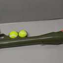 Dog Ball Launcher for Pet, Dog Ball Thrower Launcher with 2 Tennis Balls & Shoulder Strap, 23.4" Long-Range Ball Launcher Toy for All Dog Breeds, Tennis Ball Launcher for Dogs, Green