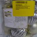 Sibosen Christmas Ball Ornaments, 34 Count Pre-Strung Xmas Balls, Shatterproof Barrel Packed Balls for Holiday Party Wreath Tabletop Tree Decorations, 3.15 Inch, Ivory