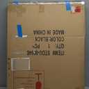 Asymmetrical Wall Mirror for Decor 23"*30", Modern Black Framed Wall Mirror for Living Room Bathroom Bedroom Entryway ELE-STOU-0064B