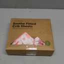 KeaBabies 2-Pack Organic Crib Sheets for Boys, Girls - 52x28 Fitted Crib Mattress Sheet Neutral, Breathable Jersey Cotton Cover for Baby Bed, Toddler Mattress, Soft & Cute Prints (Pink and Hearts)