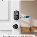 TEEHO TE001 Keyless Entry Door Lock with Keypad - Smart Deadbolt Lock for Front Door with 2 Keys - Auto Lock - Easy Installation - Oil-Rubbed Bronze