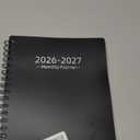 2026-2027 Monthly Planner (7.6'' x 9.6''), from Jan 2026-Jun 2027, 18 Months Calendar 2026 Planner, Agenda Book with Tabs & Pocket, Black