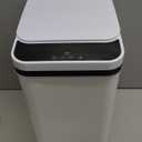 Anborry Bathroom Trash Cans with Lid Touchless Automatic Motion Sensor 4 Gallon Small Garbage Can, Smart Electric Plastic Narrow Garbage Bin for Living Room Bedroom Office Kitchen (White)