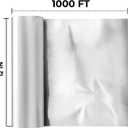 Aluminium Foil 12''x1000 Sq.Ft for Food, Heavy Duty Tin Foil Roll, Non-Stick Disposable Food Wrapping for Restaurant,BBQ,Roasting