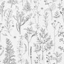 Love's cabin White Full Size Comforter Set - Comforter Set Full, 3 Pieces Cute Floral Bedding Sets for All Seasons,1 Soft Reversible Botanical Flowers Comforter and 2 Pillow Shams
