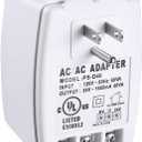 Hotop 1 Pack 24 Volt Transformer, 40 VA AC Transformer Plug in with PTC Fuse Compatible with All Versions of Ring Doorbell and Thermostat, Compatible with Nest, Ecobee, Sensi/Honeywell/24V Adapter