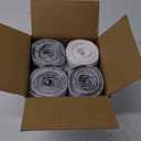 Plasticplace 4 Gallon White Drawstring Trash Bags, 200 Count (Pack of 1)  0.7 Mil Leak-Proof Garbage Liners for Small Trash Can, Bathroom, Kitchen, Office, and Car Use