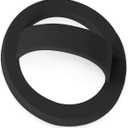 Magnetic Silicone Ring Grip Phone Holder, Loop Grip Phone Holder,Magnetic Phone Loop,Magsafe Phone Grip,Compatible with Magsafe for iPhone 16/15/14/13/12 Series (Black) (Black)