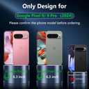 Case for Google Pixel 9/Pixel 9 Pro, Magnetic Pixel 9 Pro Case with Screen Protector [Compatible with Magsafe] [Military Grade Drop Tested] Shockproof Translucent Matte Protective Cover