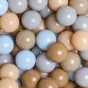 GOGOSO Ball Pits Balls for Toddlers Pack of 50 100 200 Plastics Shape Ball Non-Phthalate Non-BPA Non-Toxic 2.2-Inch Crush Proof Play Balls (Blue Bear Colors)