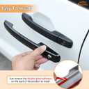 Aunginsy Exterior Door Handle Trim Cover Compatible with Nissan Frontier 2022-2025, Front Rear Outside Door Grab Handle Panel Decorative Cover Protector Shell ABS Accessories, Without Smart Key Hole