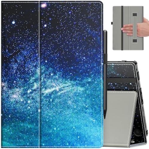 VORI Case for Amazon Kindle Fire HD 8 Tablet & 8 Plus Tablet(12th Generation/10th Generation, 2024/2022/2020 Release), Slim Vegan Leather Folding Stand Cover with Auto Wake/Sleep, Galaxy