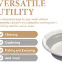 Collapsible Washing Bowl  Space-Saving, Durable & Portable, Round Wash Basin for Home, Outdoors, and Travel Use
