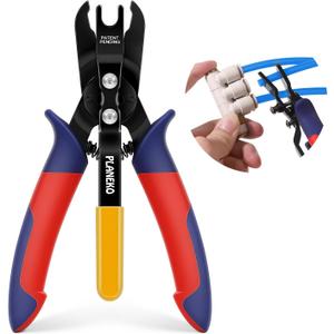 PLANEKO Air Line Pliers Push to Connect Fitting Disconnect Tool for 1/4" 5/16" Pneumatic Hose Quick Connect Fittings Removing Air Line Removal Tool Hose Release Pliers for 6mm 8mm Push Fit Connector
