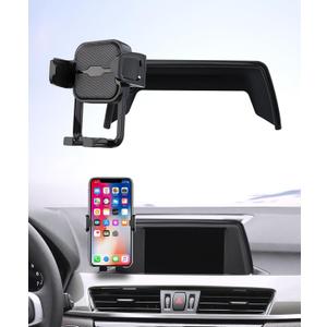 Car Phone Holder for BMW X1 2016-2019 / X2 2018-2019, 6.5" Screen Fixed Clip, Auto Accessories Navigation Bracket, Interior Decoration Mobile Phone Mount, 360 Rotation