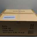 Woanger 6 Pack Velvet Stanchion Rope, 5 Feet Crowd Control Stanchion Ropes Safety Barrier with Gold Plated Hook for Carpet Events Movie Theaters Grand Openings Hotels Party(Blue)