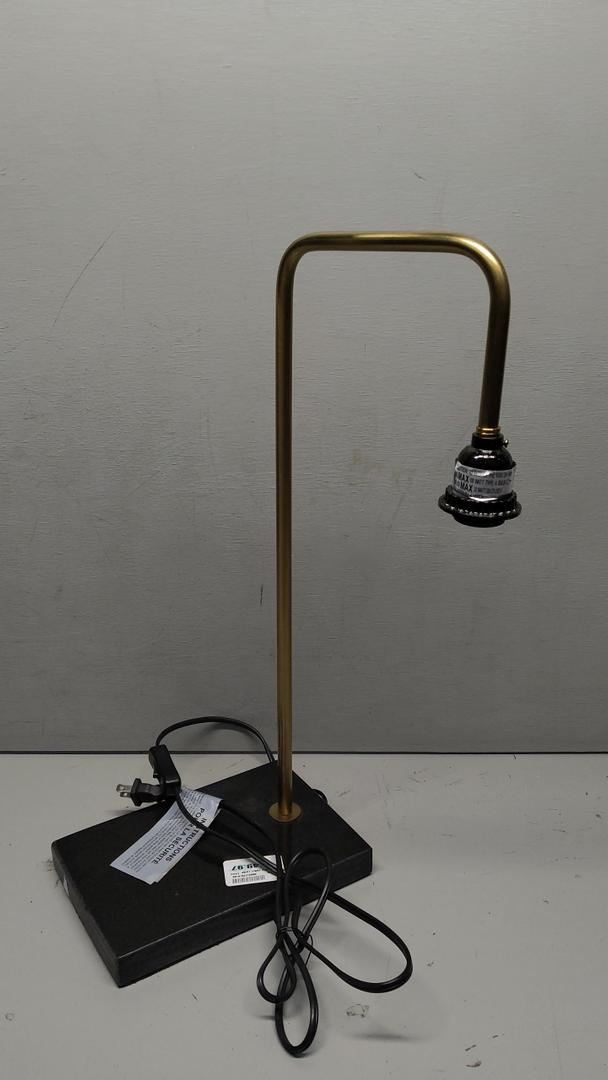 Black and Gold Stand Table Lamp, 20x9