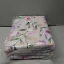 Washable Purple Green Area Rug 5'7' Boho Large Living Room Rug Lilac Lavender Floral Non-Slip Soft Oriental Vintage Color Bedroom Carpet Dining Room Nursery Home Office Indoor Decor