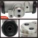 A-Premium Drum Brake Wheel Cylinder Compatible with Select Ford Models - F-500 1975-1977, F-600 1980-1984, F-700 1970, F-7000 1970, B-600 1983-1994, C600 1980-1983, LN600 1980-1983, M-400 1973, M-450