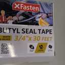 XFasten Butyl Sealing Tape, White, 1/8-In x 3/4-In x 30-Foot Plumbers Putty Tape, RV and Boat Sealant