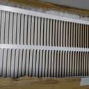EZ-FLO 30 x 10 Inch (Duct Opening) Return Air Vent Cover for Wall or Ceiling, Solid Steel Return Air Filter Grille, HVAC Vent Cover, White, 61672