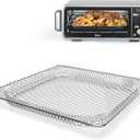 Air Fryer Basket Replacement for NINJA Foodi SP101 Air Fryer Oven, Stainless Steel Air Fryer Basket for Ninja SP100,SP102, Mesh Basket for Ninja Foodi Air Fryer Accessories, Baking Tray for Ninja