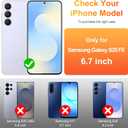 for Samsung Galaxy S25 FE Case,with Magnetic Invisible Stand [Military Drop Protection] [Compatible with MagSafe] Shockproof Slim Translucent Anti-Slip, Black Matte