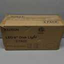 8 Packs 6 Inch LED Low Profile Recessed & Surface Mount Disk Light, Round, 15W, 900 Lumens, 5000K Daylight White, CRI80, Driverless Design, Dimmable, ETL Listed, White