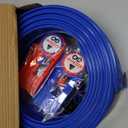 16Ft Flexible Race Track Set for Kids, DIY RollUp Racetrack with 2 Launchers & 6 Mini Cars, SuctionCup Portable Track Compatible with 1:64 DieCast Cars, Indoor & Outdoor Gift for Boys Girls 3+