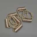 Magnetic Curtain Tiebacks 6 Pack Beige Curtain Rope Tieback Curtain Holders for Drapes Modern Tie Backs Decorative Curtain Holdbacks