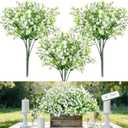 30Pcs Babys Breath Artificial Flowers Bulk, White Real Touch Faux Baby Breath Flowers Artificial, Fake Gypsophila for Vase Wedding Bouquet Arrangements Party Garden Home Decor